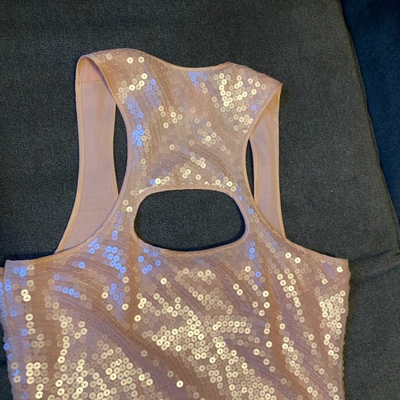 Marciano Light Salmon Sequined Dress, $ 60 - Picture 2 of 5